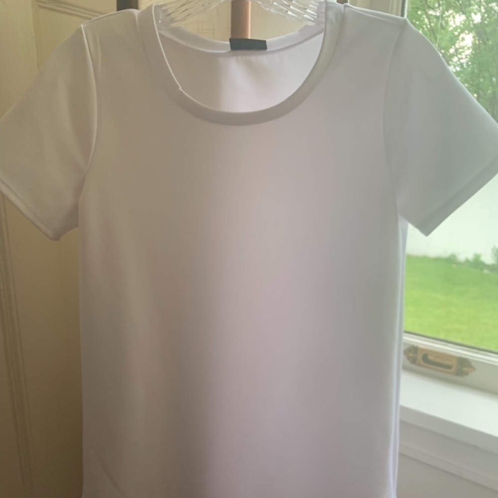 plain white t-shirt dress